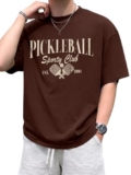 STYLENSE Cotton Blend Oversized Loose Fit Drop Shoulder Latest Graphic Printed Men’s Half Sleeve T-Shirt (ST_OS_M_PKB_BRN_L)