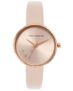 French Connection Leather Analog Pink Dial Women’s Watch-Fcl23-G