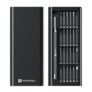 Portronics Bit Box,24-in-1 Screwdriver Kit,Compact,Durable,and Travel-Friendly Tool Kit with a Magnetic Bit Holder,Perfect for Household&Auto Repair (Black)
