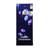 Haier 190L 5 Star Direct Cool Single Door Refrigerator | Inverter Compressor | Fast Ice Making in Just 60 minutes | Large Veg Box| Easy Clean Back (2026, HED-205TMIBA-P, Marine Ivy, Base Stand)