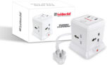 Goldmedal Turbocharge 4+3 Power Strip 4  Socket Extension Boards(White, 2 m, With USB Port)