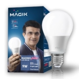 MAGIK Maximo Plus 9W LED Bulb | Cool White (6500K) | E27 Base | Energy Efficient with 4kV Surge Protection | Long Life LED | Pack of 1