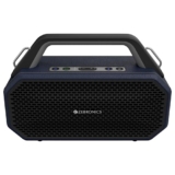 ZEBRONICS Prima, Portable Bluetooth Speaker, 90 Watts, Upto 9 Hours Playback, Dual 11.8cm Drivers, Dual Passive Radiators, BTv5.4 | TWS | AUX | USB, Carry Strap, Deep Bass, Splash Proof (Blue)