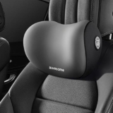 CRENTILA Car Neck Pillow,Neck Pain Relief for Long Drive Car Seat Back Head Rest Memory Foam Pillow for Driving with Adjustable Strap,and Breathable Removable Cover (Black)