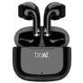 Boat Airdopes Beat, 13mm Drivers, ENx Technology, Beast Mode(Low Latency), Upto 35H Battery, Flex Fit Ear Tips, Bluetooth Earbuds, TWS Ear Buds Wireless Earphones with mic (Black)