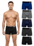 SWAGR 5 Pack Men’s Super Combed Cotton Underwear Trunks | Classic TruComfort Fit | Powered by ZincShield Anti-Bacterial Tech | Aerflo Breathability | 4-way FlexStretch | Size L (90-95 cm) SG05