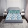 Spaces Atrium 144 TC 100% Cotton Bedsheet for Double Bed with 2 Pillow Cover | Breathable & Super Soft (88″ X 100″ Inches) – Dark Grey