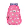 Genie Unicorn School Backpack for Girls |17 In-27 Ltr with Three Compartments, Side Pockets and Light Weight with Padded Shoulders |Best for Books,Stationery, Lunch Box & Essentials – Pink
