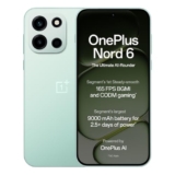 OnePlus Nord 6 | 8GB+256GB | Fresh Mint | Snapdragon 8s Gen 4 | Segment’s First Stable 165FPS Gaming | Segment’s Largest 9000mAh Battery | Most Complete IP Rating | Personalized AI