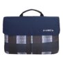 Protecta Charlie 14.1 Inch Stylish Laptop Bag for Women & Men, Ideal as Office Hand Bag or as Sling Bag Soft Velvety Interiors & Water Repellent Outer Fabric – (Distressed Checks Print)