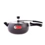 Wonderchef Taurus Hard Anodized Inner Lid Pressure cooker, 5 liter, Cool Touch Handles for Durability, Induction Friendly, Black, 5 year warranty, ISI Certified