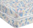 BSB HOME Premium Cotton Printed Mattress Cover/Protector with Zipper Chain|Provides All Around Protection with 360° Encasing | Double Size Bed – 78×72+6 inches (6.5 x 6 Feet Mattress) White & Blue