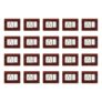 Anchor by Panasonic 65903WCH Penta Modular 3M Polycarbonate Gina Plate (Chocolate Hardwood, Pack of 20)