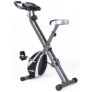 Kobo Folding Magnetic Exercise Bike with 3KG Flywheel, 120KG Max User Weight – Compact, Adjustable, Upright Modes – Home Workout Fitness Cycle