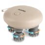 AGARO Scalp Massager, Stress Relief & Relaxation, Handheld & Portable, Rechargeable Electric Head Kneading Massager, 3 Speed Modes, Head Scratcher Massager for Hair Growth, Deep Clean, SM3675, White
