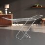 AmazonBasics Mild Steel Cloth Drying Stand – 3 Way Folding, 42 Feet Drying Length, 20 Drying Rails, Lightweight (Silver)