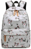 MELVIS 20L Backpack School Bag For Travel With Bottle Compartment | Trendy Water Resistant High Storage Bag For Men & Women | Boys & Girls Laptop Printed Backpack For College Gift (Gery Cat)