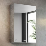 Plantex Bathroom Mirror Cabinet/304 Stainless Steel Bathroom Cabinet with Mirror/Bathroom Storage Cabinet/Wall Mounted Mirror Bathroom Cabinet (16×24 Inch, Chrome)