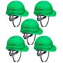 Robustt X Shree JEE Safety Helmet Executive Ratchet Type Adjustment, Protection for Outdoor Work Head Safety Hat with Sweat Band (Green, Pack of 5)