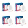 Crompton Star Lord JBNXT Junction Box Downlighter | 5W | Round | Blue | Pack of 4 | Junction Box | Cutout: 3 inch, 75 mm | For use in halls, bedroom, kitchens, office, stores