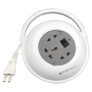ZEBRONICS Zeb PS3401H Universal Power Socket with 4-Meter Cable with 1500 WATTS Power Extension Socket, Wall Mountable – Grey