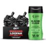 Beardo B-acne Clear Body Wash 200ml & Power Scrub Loofah Pack of 2 (Set of 2) | Acne-Fighting Body Wash With Neem, Tea Tree and Salicylic Acid | Deep Cleansing & Exfoliating Scrub with Loofah for Men – Prevent Body Acne & Pimples | Ideal for Oily & Acne-Prone Skin | Perfect Skincare Combo for Smooth & Clear Skin