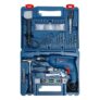 BOSCH GSB 600 Corded Electric Impact Drill, 100Pcs Accessory Set | 600 W Motor | Speed of 3000 RPM | Rated Torque of 1.4 Nm | Impact rate of 48000 BPM | Double Insulation | 1 Year Warranty