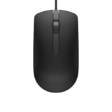 Dell MS116 Wired Mouse, 1000 DPI, Scrolling Wheel, 2 Buttons, 1 x USB, Optical LED Tracking, Plug and Play, Scrolling Wheel, Black