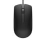 Dell MS116 Wired Mouse, 1000 DPI, Scrolling Wheel, 2 Buttons, 1 x USB, Optical LED Tracking, Plug and Play, Scrolling Wheel, Black