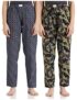 Diverse Women’s Pyjama Bottom (Pack of 2) (DCWLPCMSC19L34-10_Olive/Navy_S)