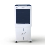 Maharaja Whiteline MAXFROST 90 Desert Air Cooler with 90 ltr Large Tank Capacity, 200W (White & Navy Blue)