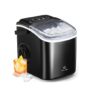 KILIG H01B Portable Ice Maker Machine | 12Kg/24Hrs | 9 Bullet Ice Cubes in 6–10 Mins | 1.2L Water Tank | Self-Cleaning | Compact Countertop Ice Maker | Black