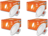 HALONIX Kornet Max 5.5W Downlighter white 75mm Cut out Pack 4 Ceiling Light Ceiling Lamp(White)