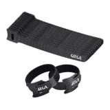 Gizga Essentials Cable Organiser, Cord Management System for PC, TV, Home Theater, Speaker & Cables, Reusable Cable Organizer for Desk, WFH Accessories, Organizer Tape Roll, Reusable Cable Ties Strap