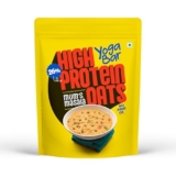 Yogabar 26g High Protein Oats 1kg , Mum’s Masala – Breakfast Cereal with Wholegrains, 26% Protein & No Palm Oil – Oats High Protein for Gym – Premium Protein Blend with Whey Protein Powder – with Goodness of Chia, Sunflower & Pumpkin Seeds & Probiotics for Absorption