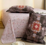 BSB HOME 180 TC Pure Cotton Double Bedsheet with 2 Contrast Pillow Covers, Soft Breathable Skin-Friendly Printed Bedding Set, Durable All Season Bed Linen – 90 x 100 Inches (Mauve Taupe)