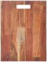 Clazkit Teak Wood Cutting/Chopping Board with Hanging Hole|Odour-Free, Eco-Friendly, Bacteria Resistant Wooden Chopping Board Finish | Knife-Friendly, Heat Resistant|38.5 x 27 x 1.5cms
