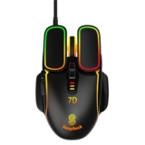 SWAPITECH Fighter with 8800 DPI Gaming Sensor and 7 Programmable Buttons | RGB Wired Gaming Mouse with Ultra-Responsive 7000fps | 4 Color Breathing Lights | Advance Windows Software | USB 2.0