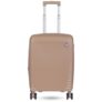 Polo Class 20-Inch Trolley Bag | Expandable Hardshell Luggage | Polypropylene Material | 360-Degree Rotating Wheels, Number Lock & Securitec Zipper – Beige