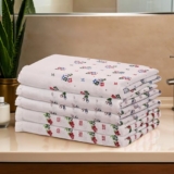 Urbane Home Pack of 5 Cotton Bath Towel for Women | Super Soft Swimming & Bathing Towel | 30×60 Inch | Travel Cotton Towel & Gamcha | Assorted
