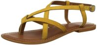 VERO MODA Women Vm Cassida Leather Sandals Harvest Gold Fashion Sandals-3UK/India (36 EU) (199634501)