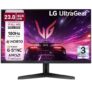 LG 24GS60F 60.5 cm(24 Inch) UltraGear FHD(1920×1080) IPS Gaming Monitor, 1ms, 180Hz, HDR10, sRGB 99%(Typ.), NVIDIA G-SYNC Compatible, AMD FreeSync, Anti-Glare, HDMI, DP, HP Out, Tilt Adjustable, Black