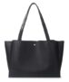 Pure Vegan Leather Tote Bag for Women, Fully Embossed, Handbag, Shoulder Bag, Black
