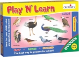 Creative’s Play ‘N’ Learn – Birds | Early Learning Puzzle | Birds Educational Wooden Puzzle Game | Wood Puzzle | Wooden Toy for Kids 2 & Up
