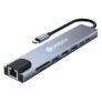 UNIGEN 8 in 1 USB Type-C HUB Adapter with 4K HDMI, 100W PD, USB C Port, USB 3.0, RJ45 Ethernet, SD/TF Card Reader, Docking Station Compatible with MacBook Pro/Air Laptops and Other Devices