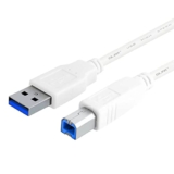 GLINK USB2.0 High Speed Printer/Scanner Cable A Male to B Male Compatible with HP, Canon, Brother,Lexmark,Fuji, Samsung,Epson, Dell, Xerox, Ricoh and More – (White) (10M./30FT.)