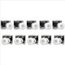 Sturlite Eva 3W LED Spotlight| 3000K Warm White Color Temperature| 36mm-Cutout & Compact Design Ceiling Ligh| CRI Tech with High Voltage Protection Downlight – Pack of 10