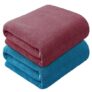 Story@Home Bath Towel Large Size | 400 GSM Quick Dry Bath Towel | 70 x 140 cm Towel | Microfiber Bath Towels for Men, Women & Kids | Gym Towel | Perfect for Everyday Use (Pink | Blue) | 2 Piece