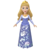 Disney Princess Aurora Posable Small Doll in Shiny Outfit with Removable Skirt, Inspired by Movie