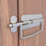 Boniry Door Latch Lock, Kadi/Kundis with Grab Handles – Solid Metal Door Stopper for Bathroom, Home, Office – Easy Install, Smooth Sliding, Heavy Duty Latch (2, Matt)